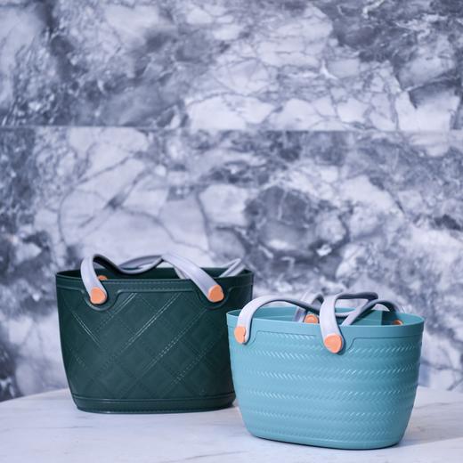 润跃-编织纹手提篮 大小2个组合套装 商品图3