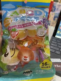 AOA字母布甸橙子+葡萄味果冻256克