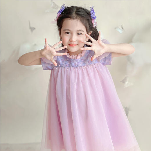PureShare春夏新女童连衣裙气质公主裙演出时装周走秀款——花蕾公主裙 商品图0
