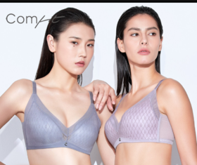 【轻柔杯】安莉芳旗下Comfit无钢圈文胸薄收副乳美背内衣CB00107
