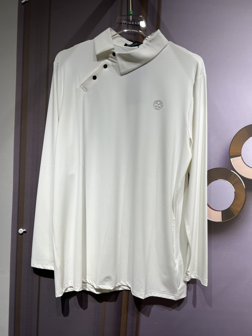 韩国正品DEX Golf男士夏季款，冰丝面料斜领