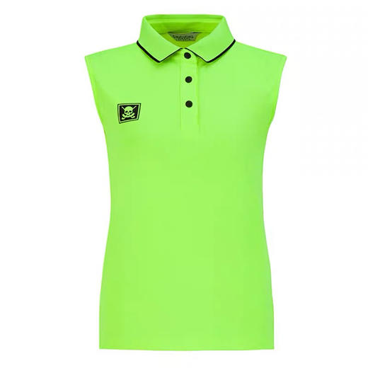 21夏季CHUCUCHU新款高尔夫女士修身上衣砍袖 商品图2