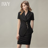 IWY/黑色夏季都市时尚设计感职业女士西装套装套裙工作服上班职业装CS10409-黑色 商品缩略图4