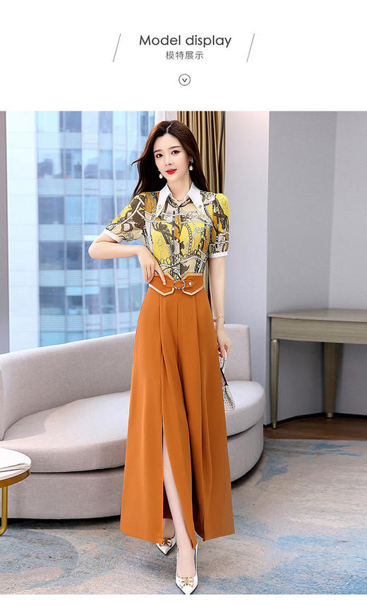 气质女神范通勤女装，轻熟时尚休闲两件套HR-SNX2512 商品图5