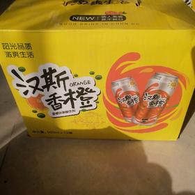 汉斯香橙味碳酸饮料500ml*12