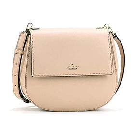 Kate Spade 凯特·丝蓓 女士皮革单肩斜挎包 裸色 PXRU6912 TOASTEDWHE