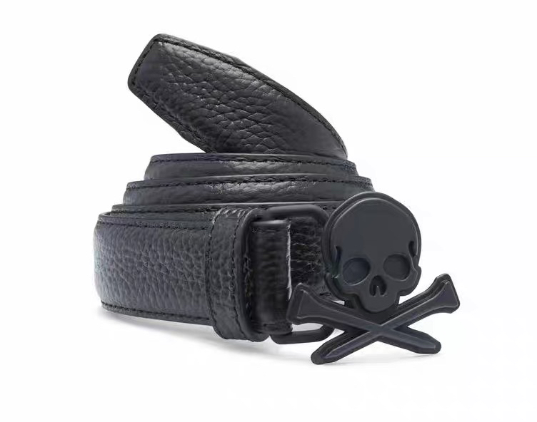 正品G4现货黑色骷髅扣GFORE KILLER T'S男子时尚高尔夫腰带皮带