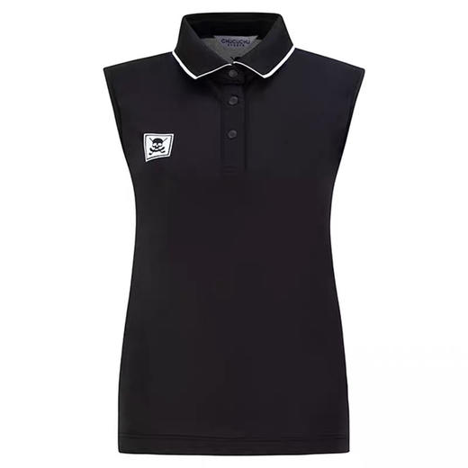 21夏季CHUCUCHU新款高尔夫女士修身上衣砍袖 商品图4