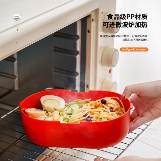 新款ins饭盒卡通双层分格学生餐盒便携大容量可微波炉便当盒-QQ 商品图1