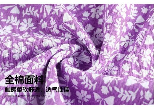 AB女纯棉印花平脚裤高腰宽松大码四角裤头L622 商品图2