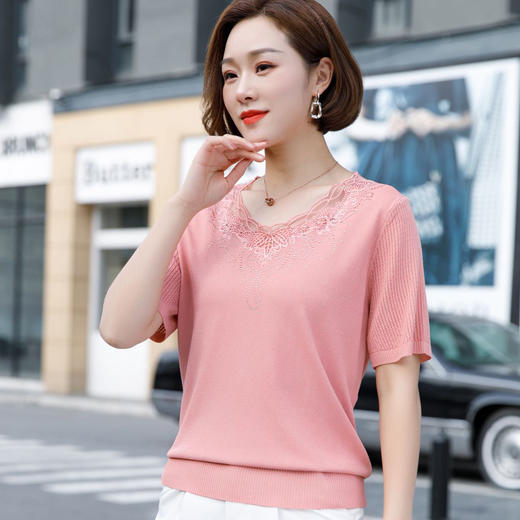 【光滑凉爽，色彩绚丽】夏日冰丝妈妈衫 商品图4