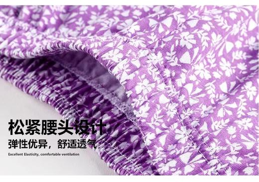 AB女纯棉印花平脚裤高腰宽松大码四角裤头L622 商品图1