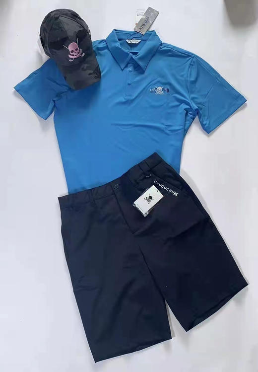 Chucuch韩国正品男士夏季款短裤，黑色和藏蓝色。修身款 商品图1