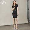 IWY/黑色夏季都市时尚设计感职业女士西装套装套裙工作服上班职业装CS10409-黑色 商品缩略图1