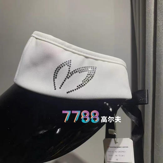 正品韩国MASTER BUNNY高尔夫球帽21秋款女款字标无顶遮阳防晒帽 商品图1