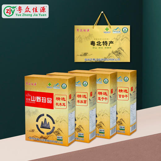 连州粤众佳源山珍食用菌干制品礼盒装200g 商品图0
