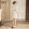 IWY/IWY杏色西装连衣裙七分袖医美服装职业裙子英伦风气质女神范工装Q676 商品缩略图3