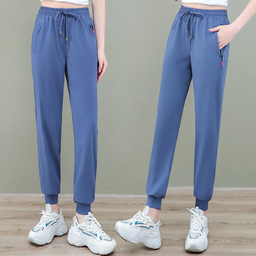 宽松舒适，新款妈妈裤子萝卜裤大码薄款冰丝九分休闲裤TR-7960 商品图0