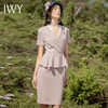 IWY/粉色都市时尚设计感职业女士西装连衣裙白领工作服上班职业装Q718 商品缩略图1