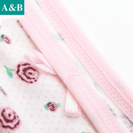 AB女薄款再生纤维中腰蕾丝边抗菌薄款平角裤Y208 商品图2