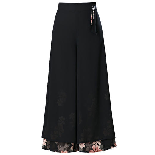 AL-夏季雪纺九分高腰宽松阔腿裤 商品图2