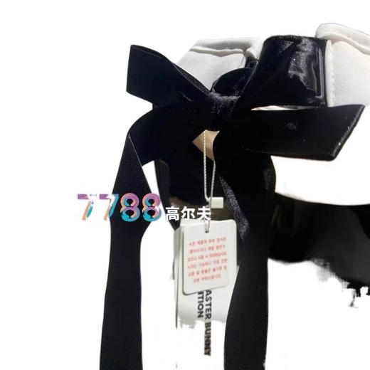 正品韩国MASTER BUNNY高尔夫球帽21秋款女款字标无顶遮阳防晒帽 商品图4