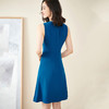 剩S/M 米思阳夏季新款知性优雅醋酸背心裙修身显瘦无袖连衣裙 商品缩略图3