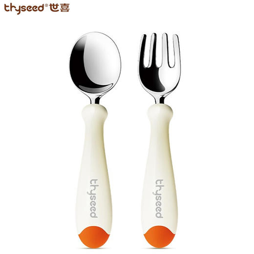 世喜 宝宝勺子 不锈钢叉勺套装 商品图0