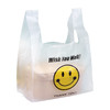 喇叭花笑脸塑料袋背心方便手提购物袋打包袋小号透明食品袋子定制 商品缩略图4