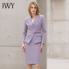 IWY/名媛气质紫色西装半裙*雅显瘦职业装正装主持人上镜装工作服OL C12105+S12105 商品缩略图4