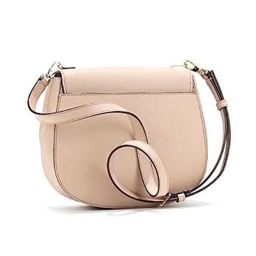 Kate Spade 凯特·丝蓓 女士皮革单肩斜挎包 裸色 PXRU6912 TOASTEDWHE 商品图1