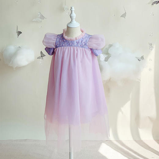 PureShare春夏新女童连衣裙气质公主裙演出时装周走秀款——花蕾公主裙 商品图3