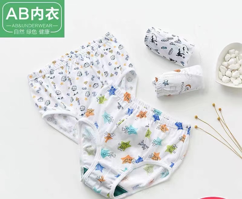 AB男童纯棉抗菌三角裤中大童青少年学生内裤3092