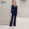 IWY/阔腿裤西装套装女高端正式场合职业装气质面试正装售楼部工作服Ol C12123+P32123 商品缩略图0