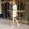 IWY/【预售一周】浅黄色七分袖都市时尚设计感职业女士西装连衣裙工作服上班职业装Q12128 商品缩略图2