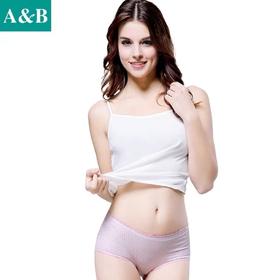 AB内裤弹力棉中腰抗菌短裤时尚印花女士小平脚1044