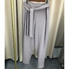 丁摩 春夏腰带松紧腰褶皱宽松垂感休闲西裤长裤19-57 -DJ99 商品缩略图2
