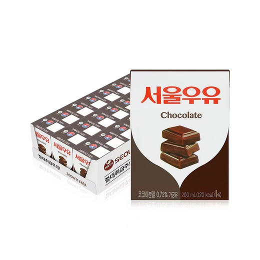 【整箱】首尔 牛奶巧克力味200ml*24  商品图0