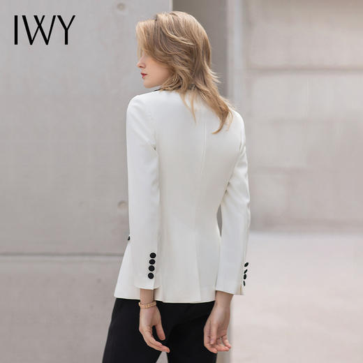 IWY/黑白撞色工作服女套装高端公务员面试职业装气质女神范西装正装OL C12111+P31355 商品图3