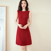 剩S/M 米思阳夏季新款知性优雅醋酸背心裙修身显瘦无袖连衣裙 商品缩略图1
