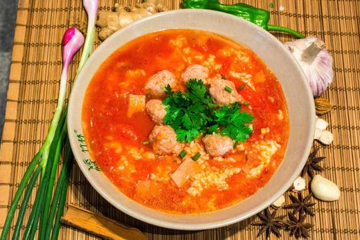 美丽市场-金轩阁摊摊面-番茄丸子烫饭 商品图0