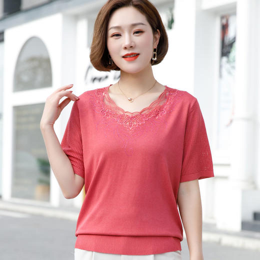 【光滑凉爽，色彩绚丽】夏日冰丝妈妈衫 商品图2