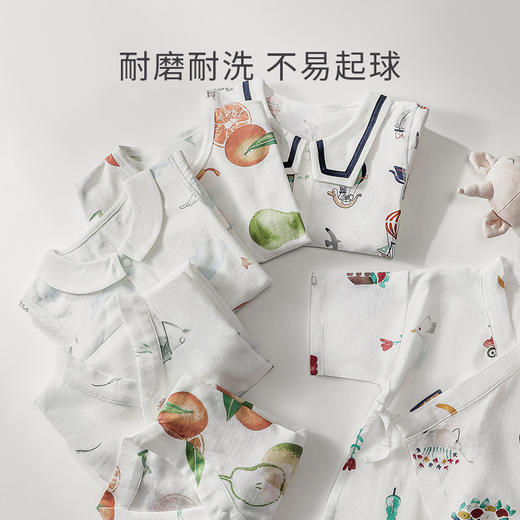 【宝宝服饰】嫚熙宝宝衣服春夏季薄款短袖和尚服纱布新生婴儿儿连体衣哈衣爬服 商品图1