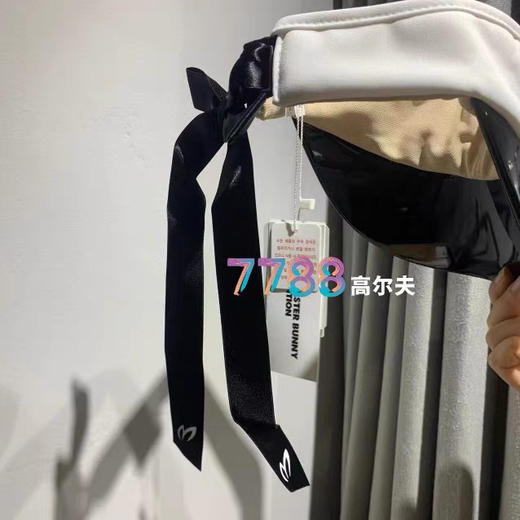 正品韩国MASTER BUNNY高尔夫球帽21秋款女款字标无顶遮阳防晒帽 商品图3