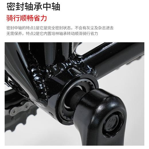 菲斯顿铝合金一体轮折叠减震双碟刹山地车男女学生便携单车 商品图3