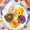 「3袋装！五谷蔬菜面」五谷蔬菜面菠菜南瓜胡萝卜紫薯小麦彩色面条细面半干面粮油米面 商品缩略图1