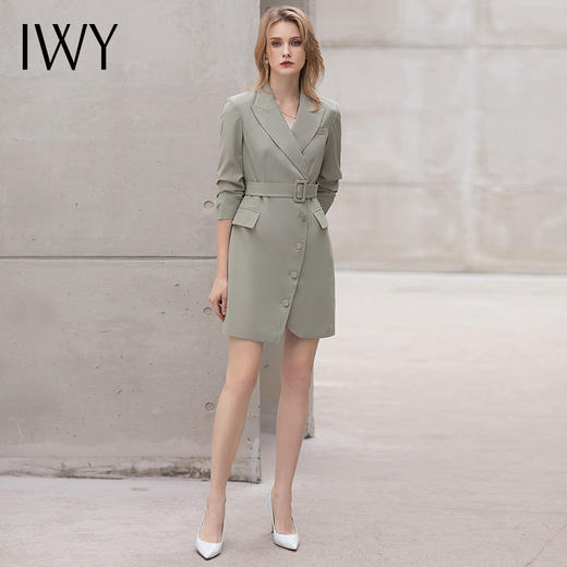 IWY/高级感西装连衣裙2022夏季薄款时尚气质工作服名媛职业装女套装裙 Q12208 商品图0