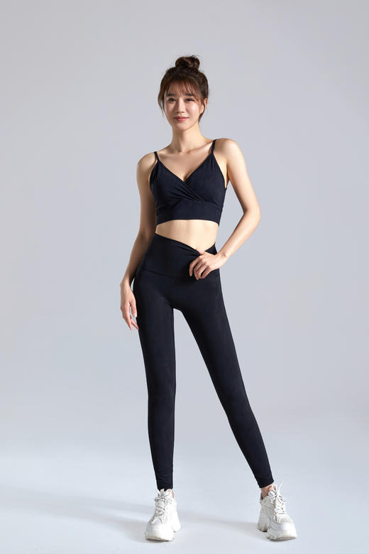 《惊爆618 不退换》HaWaTa哈瓦塔春夏两感塑形提花上衣BRA高腰九分裤  H320107 商品图3