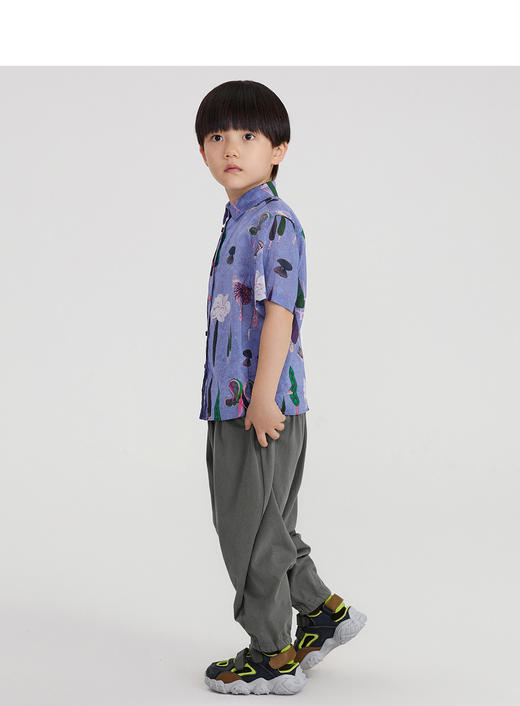 江南布衣 22年夏装新款短袖衬衣  1M4252100 商品图4