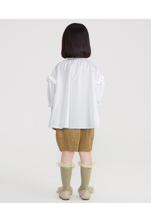 江南布衣 22年夏装新款中袖衬衣  1M3261110 商品图4